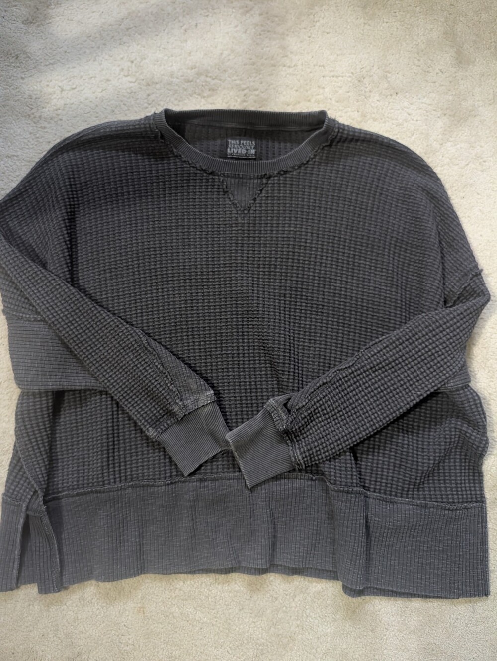 American Eagle Waffle Knit Sweater
